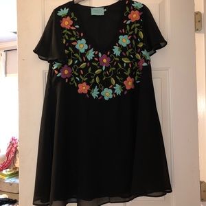 Judith March Embroidered Dress